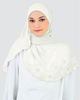 SIPO Custom hijab scarf Premium Malaysia Embroidery Hijab Pearl Chiffon Shawl Scarf supplier
