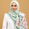 SIPO Custom Design Flowers Printed Vogue Cotton Voile Scarf Malaysia Hijab Shawl Scarves.
