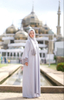 SIPO Factory Wholesale of Solid Color Middle Eastern Muslim Women's Dresses with Headscarves Abaya Women Muslim Dress