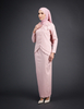 SIPO Hot Selling 2024 New Design Malaysian Baju Kurung Muslim Dress for Women Net Combined With Lining