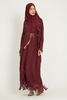SIPO Custom Dubai Spring/Summer Dress Solid color beautifully embroidered dress gown Elegant Abaya