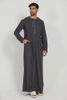 SIPO Men Islamic Clothing Solid Color Premium Arab Design Middle Eastern Arab Saudi Fashion Thobes