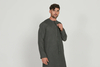 SIPO Hot Sale Muslim Premium Textured Thobe Men Loose T Embroidery Clothing Plus Size