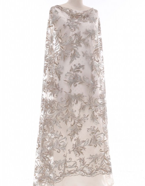 SADIE STONE BEADED LACE IN CHARCOAL GREY (1)
