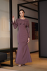 Kurung Ruffles Wrinkle Dusty Purple