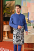  SIPO Malaysia Eid Muslim Men Clothing Classic Men's Baju Melayu Top with Metal Ring Button Detail