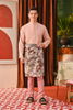 SIPO Factory Price Stylish Men's Baju Melayu Nehru Collar Seashell-Metal Ring Buttons And Patched Pockets