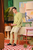 SIPO 2024 Malaysia Clothing Men Traditional Islamic Satin Kurta Suits Baju Malayu