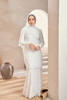 SIPO 2024 Modern Baju Kurung Manufacturer High Quality Premium Cotton Full Body Lace Muslim Women Dress