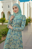 SIPO 2024 New Design Custom Printed Pattern Baju Kurung Malaysia Embroidered with Sequins Dress for Wanita Muslimah