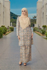 SIPO 2024 New Design Custom Printed Pattern Baju Kurung Malaysia Embroidered with Sequins Dress for Wanita Muslimah