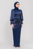 SIPO New Design Malaysia Baju Kurung Modern Puffy Sleeve Lace Muslim Dress for Women 