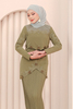 SIPO 2024 EID High Quality Flower 3d Embroidery Malaysia Baju Kurung Muslim Dress for Women