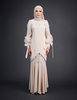 SIPO Factory Price Mini Baju Kurung Lace Beaded Top Customisable Chiffon Dress Ballon Sleeve with Puff From Malaysia