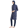 SIPO Fashionable Digital Print High Standng Neck Muslim Islamic Lady Burkini