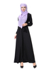 Wholesale V-Neck High Elastic Long Sleeve Muslim Islamic Abaya Ladies Dresses Women Clothing