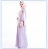 Flower Two Pieces Muslim Girls Women Maxi Dress Modern Abaya Islamic Clothing