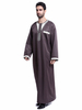 Traditional Summer Long Sleeve Muslim Islamic Clothing Robe Arab Thobes Men Daily Wear