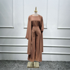 Latest Design Plain Chiffon Comfortable Women Suit High Quality Muslim Dresses Islamic Clothing