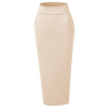 2021 Ins Popularity Modern Modest Cotton Pure Color Ladies Skirt 