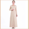 Basic Inner Dress Knitted Skin-friendly And Comfortable Long-sleeved Bottoming Long Abaya