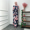 African Floral Printed Beautiful Designs Muslim Plus Size Dresses Islamic Clothing Women Abaya