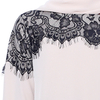 Elegant Color Matching Muslim Maxi Dress Islamic Women's Lace Dress Abaya