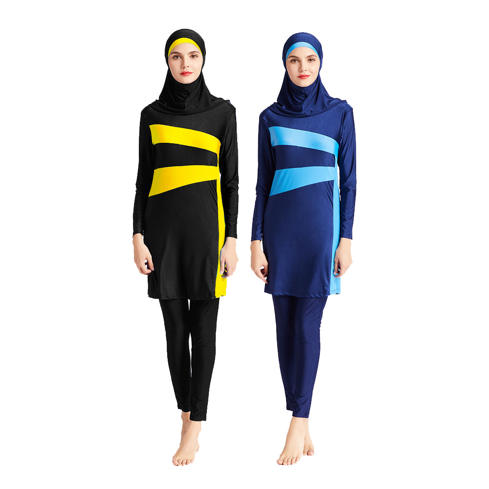 SIPO Hot-selling Swimsuits in Europe And America Five-piece Conservative Swimwear High Elastic Beachwear