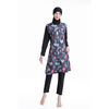 Hot Selling Loose Swimsuit Conservative Long Sleeve Loose Vest Digital Printed Swimsuit