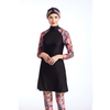 Hot Sale Printed Sportswear Three-piece Hooded Swimsuit Conservative Swimwear