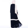 Colorblock Loose Fit Muslim Abaya Women's Robe Islamic Dress Maxi Dress