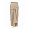 2021 Ins Popularity Modern Modest Tie Pure Color Ladies Skirt 