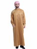 FREE SHIPPING Designer Arabic Jubba Embroidery Breathable Long Sleeve Islamic Clothing Robe Men Thobes For Muslims Brothers