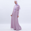 Pure Color Muslim Islamic Abaya Maxi Dress Modest Dress