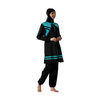 SIPO Women's Conservative Swimsuit Loose Large Size Zipper Hood Thin Three-piece Suit