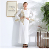 RTS Beading Embroidery Waist Tie Muslim Islamic Abaya Maxi Dress