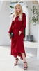Middle East Double Layers Chiffon Puff Sleeve Muslim Islamic Abaya Folds