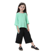 Wholesale New Design Islamic Clothing Set Muslims Kids Harlan Pants Shirt For Girls