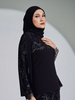 SIPO Eid Islamic Malaysian Women Luxury Indonesia Baju Kurung Lace Embroideries Modest Dress Customization Female Muslim Clothing