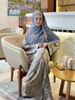 SIPO Luxury Italian Silk Abaya for Muslim Women with Handwork Embroidery And Matching Shawl