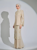 SIPO New Fashion Modern Baju Kurung 2024 Malaysia Baju Islamic Cloth Premium Chiffon with Italian Crepe Muslim Women Dress 