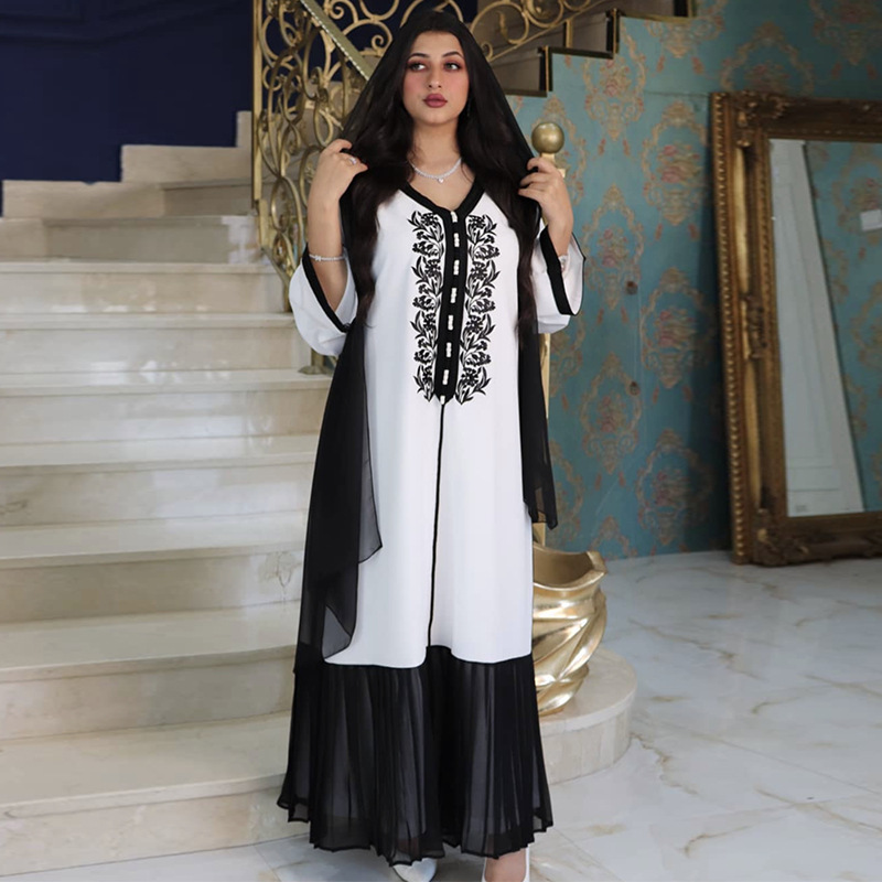 Muslim Women Abaya Dubai Abaya Fabric Muslim Kimono Maxi Modest women thobe
