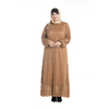 Long Sleeve Round Neck Fashion Hui Nationality Full Lining High Quality Lace Dress Muslim Source of Plus Size