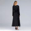 New Stitching Glittering Sequined Muslim Clothing Ramadan Arabic Islamic Dress