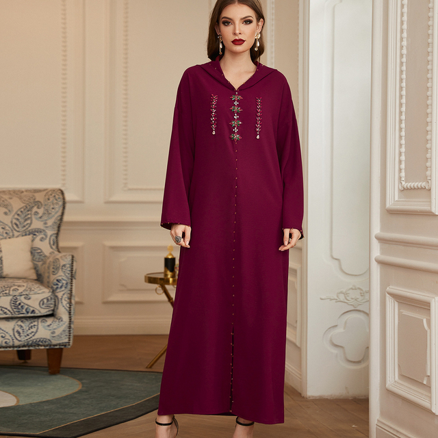 Dubai Muslim Robe Ramadan Modest Fashion Loose Islamic Maxi Dresses Abaya