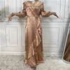 Cross-border Exclusively for 2021 New Fashion Women's Stitching Muslim Dress