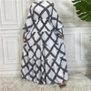 2022 cross-border fashion printed elegant long skirt Malaysia Turkey base dress outer wear