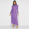 2022 Middle East New Muslim Dress Fashion Women's Pleated Long Skirt Irregular Hem 