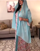  Wholesale Kaftan Islamic Clothing Open Muslim Dress Dubai Modest Fabric Embroidery Borka Fashion Kimono Abaya