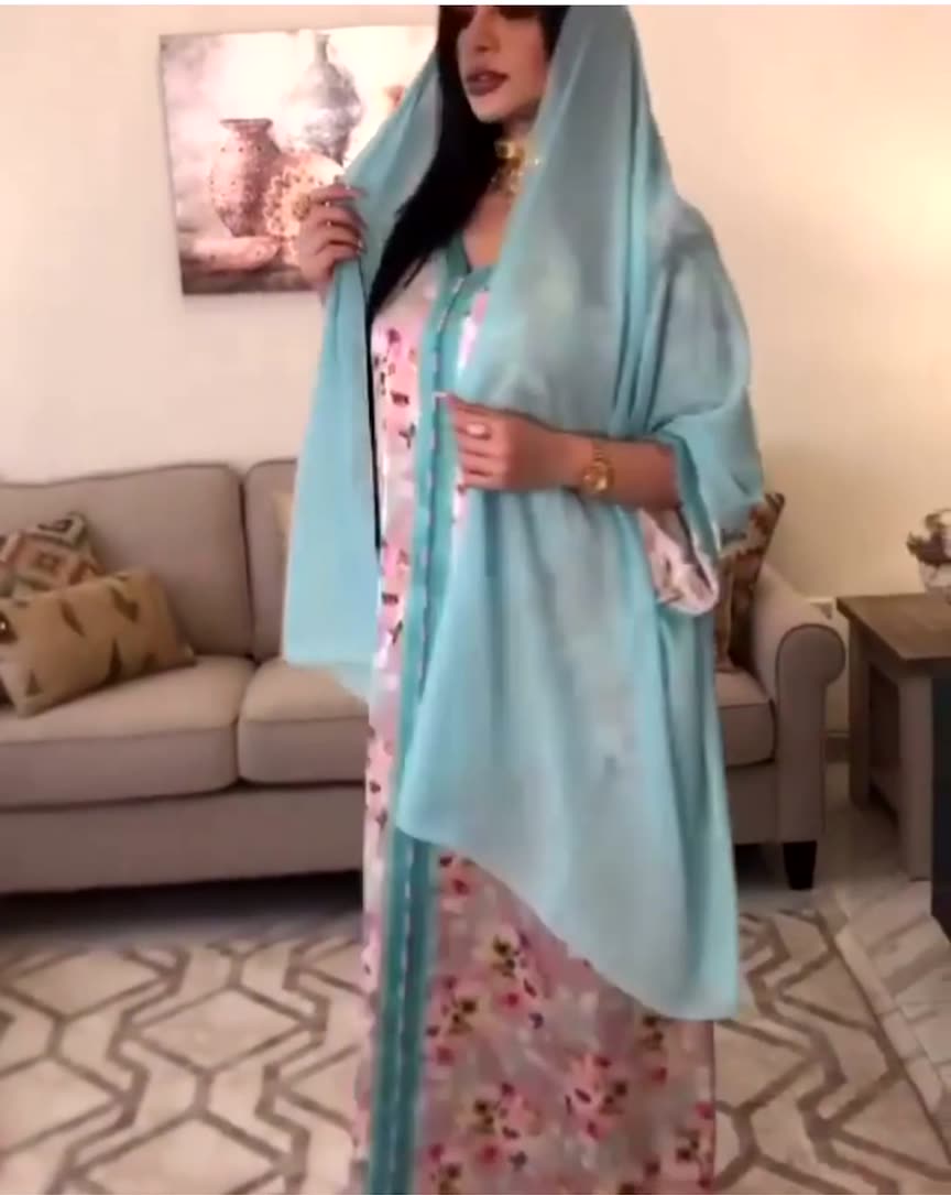  Wholesale Kaftan Islamic Clothing Open Muslim Dress Dubai Modest Fabric Embroidery Borka Fashion Kimono Abaya